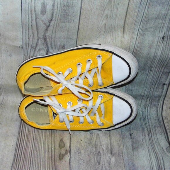 CONVERSE Chuck Taylor All Star OX Yellow Sneakers Womens Size 6 - Picture 6 of 7